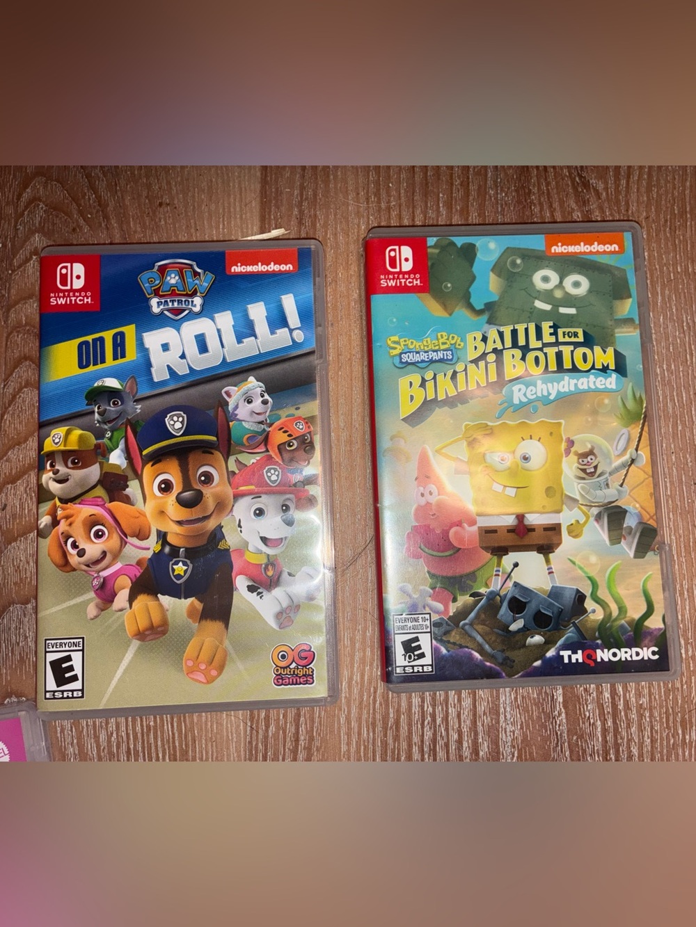 Nintendo Switch Paw Patrol On a Roll!  and Sponge Bob Game